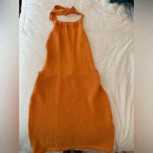 Edikted backless halter mini dress size small